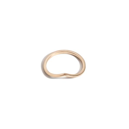 Anel Simple V Gold