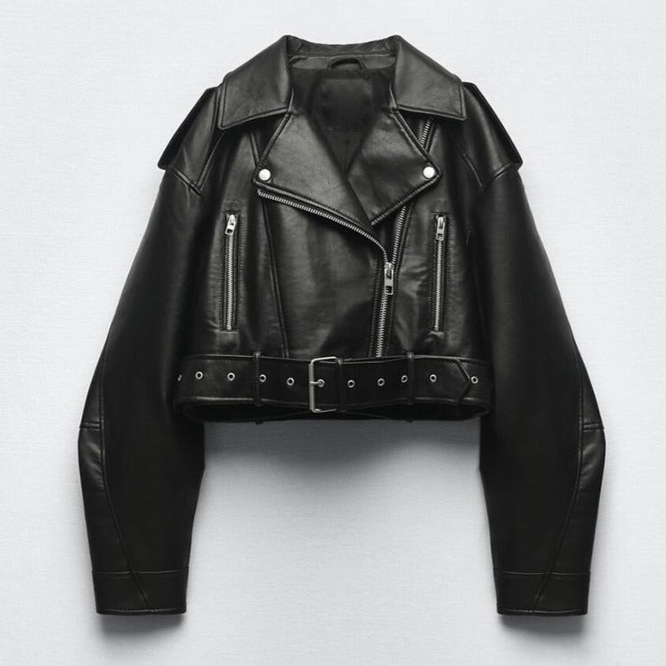 Jaqueta de couro Feminina Vintage 80's | Faetton &Co.