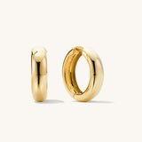 Brincos Argola Minimal 14K N. 1000 Ouro Amarelo