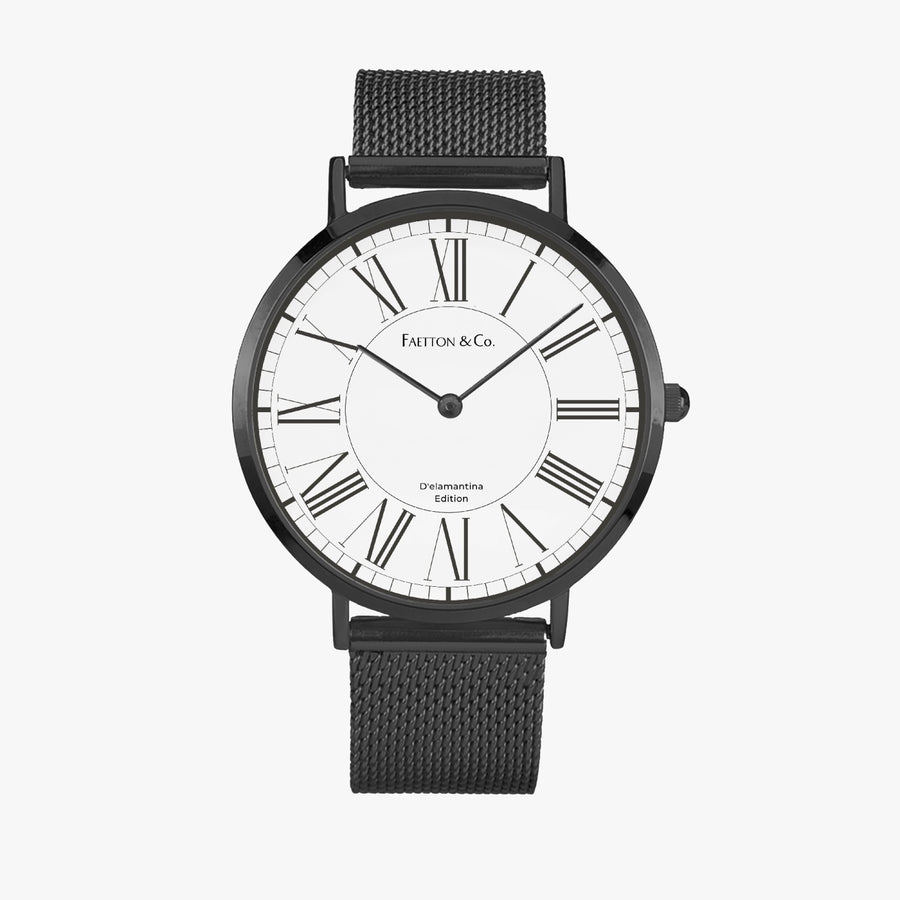 Relógio Feminino Faetton &Co. | D'elamantina Edition- RT. N 002 38mm Preto