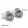 Brinco Batedor Volumoso com Banho Ouro 18K