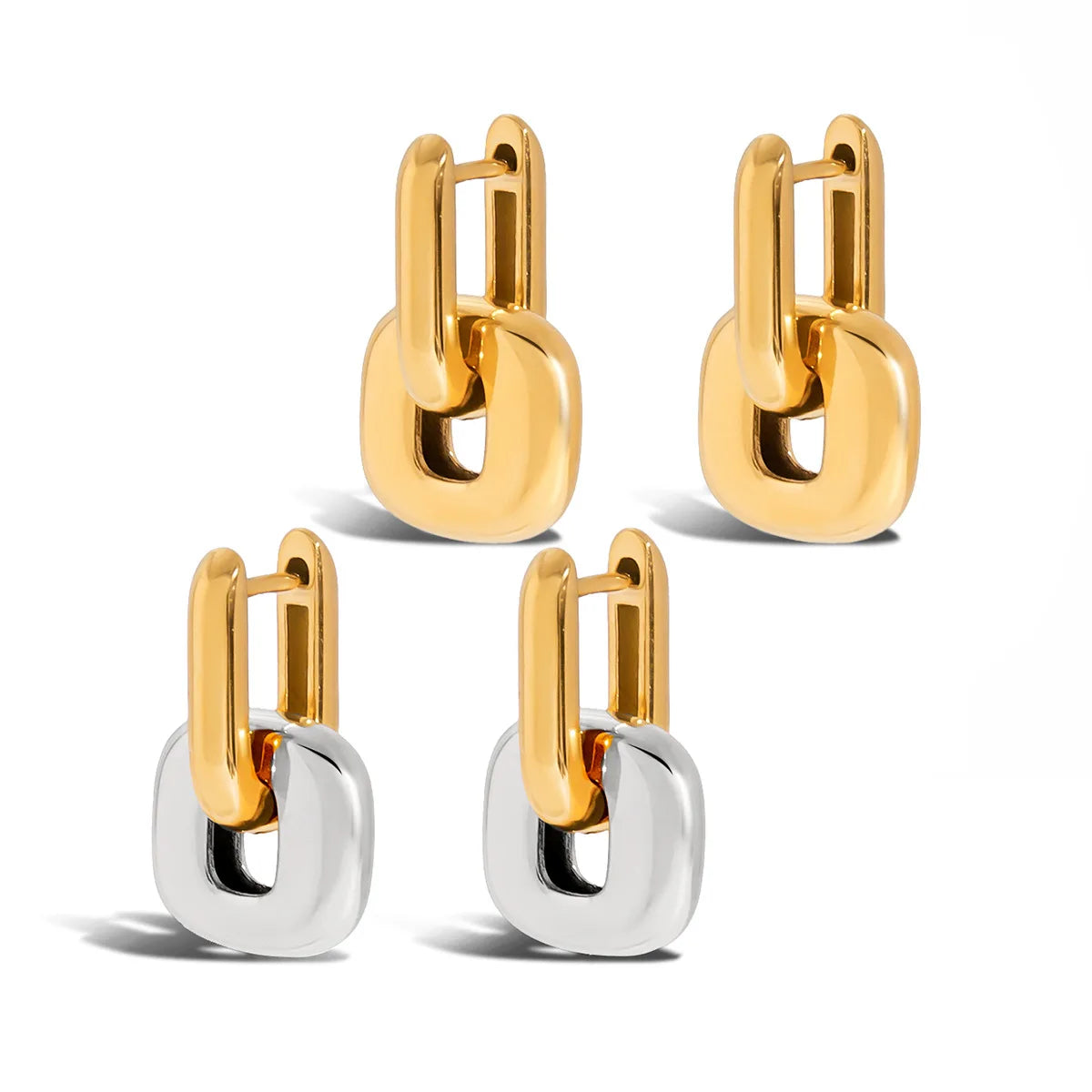Brinco Oval Minimalista com Banho Ouro 18K