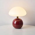 Abajur em Estilo Cogumelo Francês Vermelho vinho
