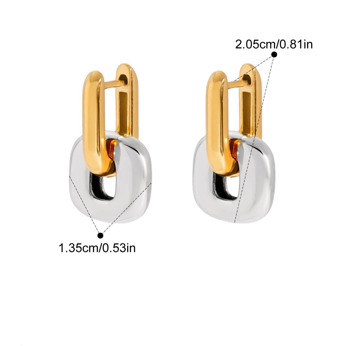 Brinco Oval Minimalista com Banho Ouro 18K