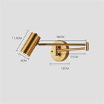 Arandela Articulada de Parede em Metal com LED
