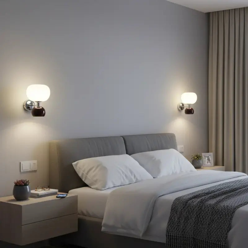 Arandela Decorativa Dupla Interna em Estilo Abóbora