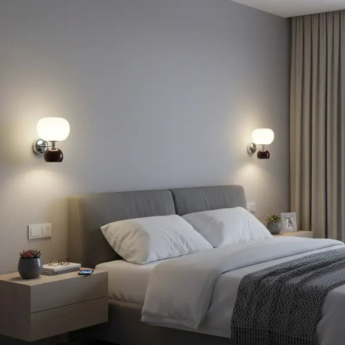 Arandela Decorativa Dupla Interna em Estilo Abóbora