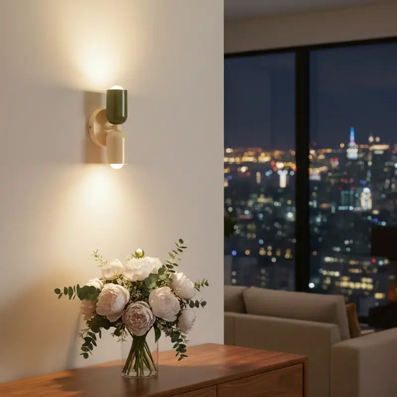 Arandela Minimalista de Parede Dupla