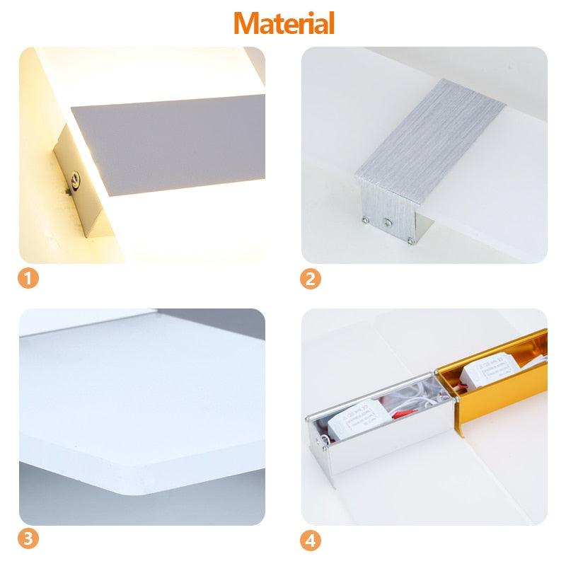 Arandela Minimalista de Parede em Acrílico