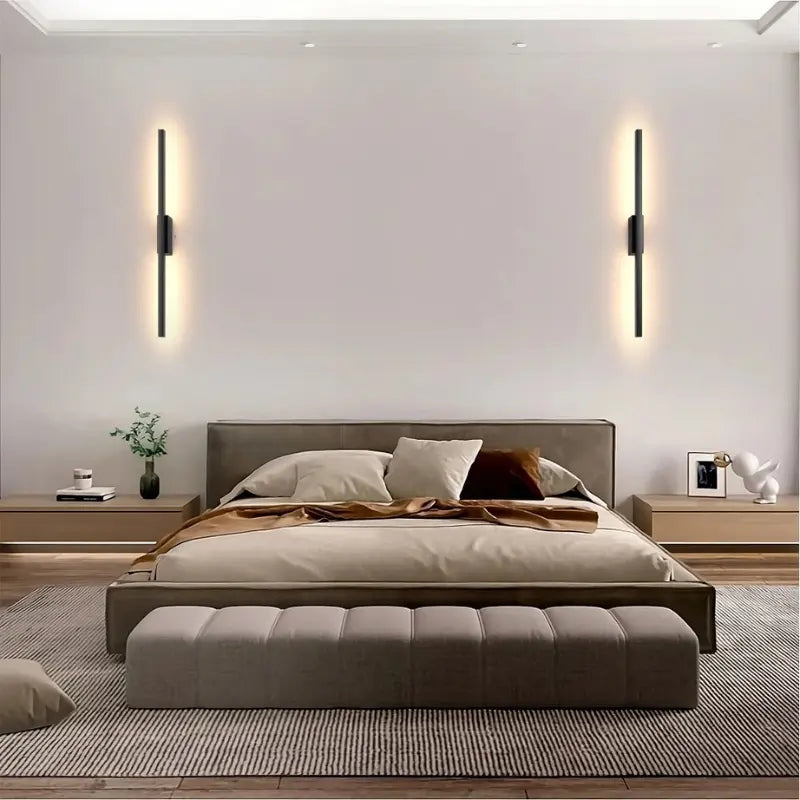Arandela Minimalista de Parede em LED na Cor Preta