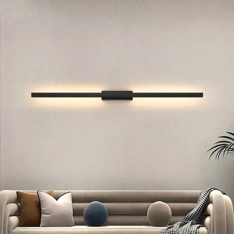 Arandela Minimalista de Parede em LED na Cor Preta