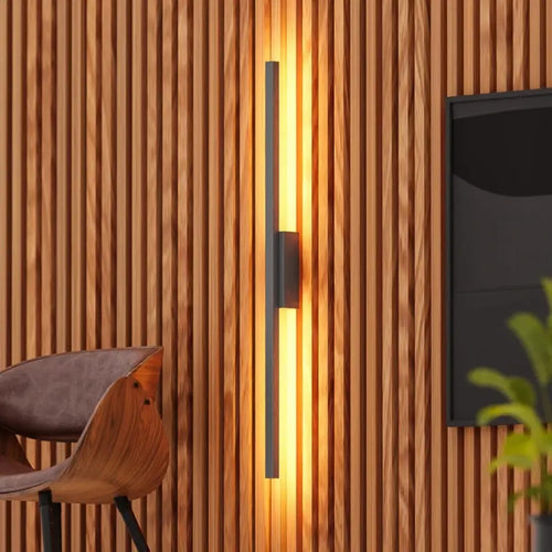 Arandela Minimalista de Parede em LED na Cor Preta