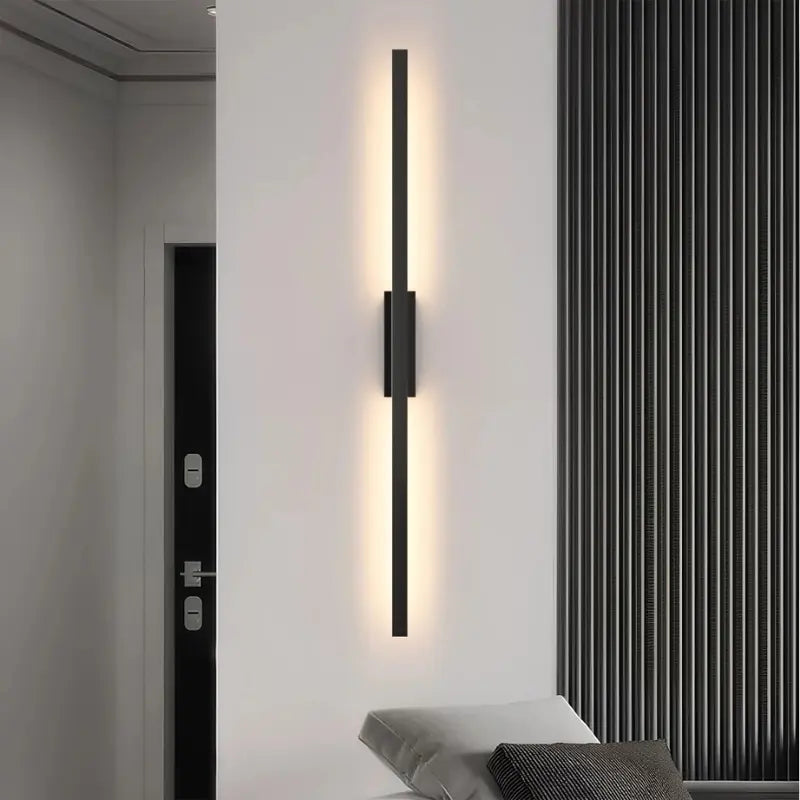 Arandela Minimalista de Parede em LED na Cor Preta