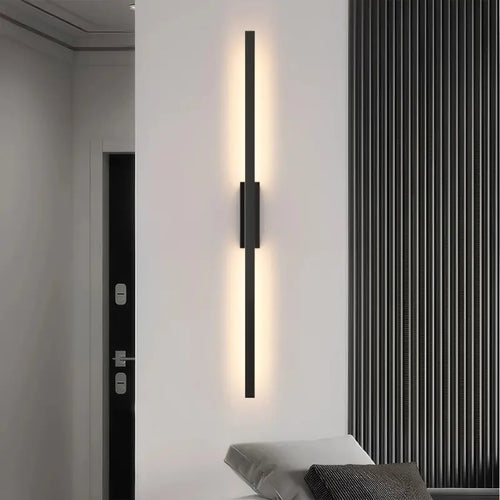 Arandela Minimalista de Parede em LED na Cor Preta