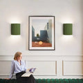 Arandela de Cerâmica Elegante para Sala e Quarto Verde