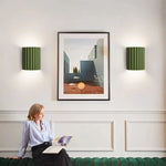 Arandela de Cerâmica Elegante para Sala e Quarto Verde