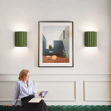Arandela de Cerâmica Elegante para Sala e Quarto Verde