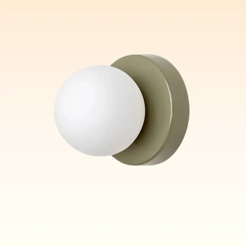 Arandela de Parede Globo de Vidro para Quarto Elegante Verde