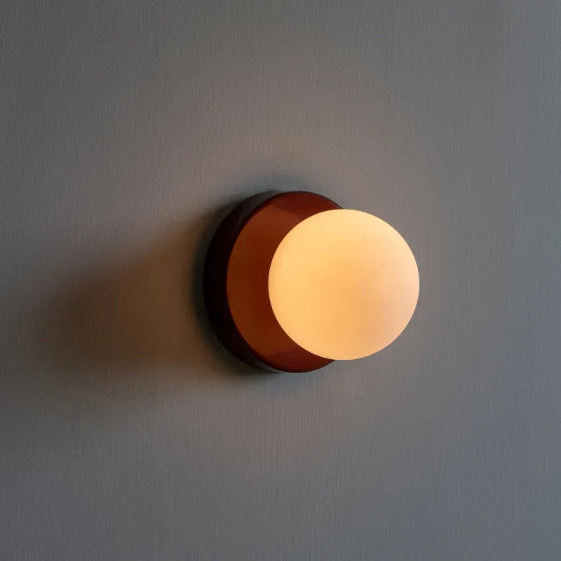 Arandela de Parede Globo de Vidro para Quarto Elegante