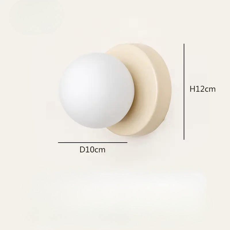 Arandela de Parede Globo de Vidro para Quarto Elegante