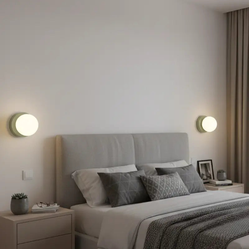 Arandela de Parede Globo de Vidro para Quarto Elegante