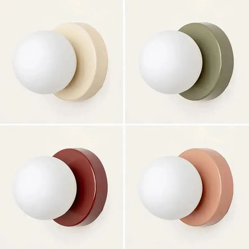 Arandela de Parede Globo de Vidro para Quarto Elegante