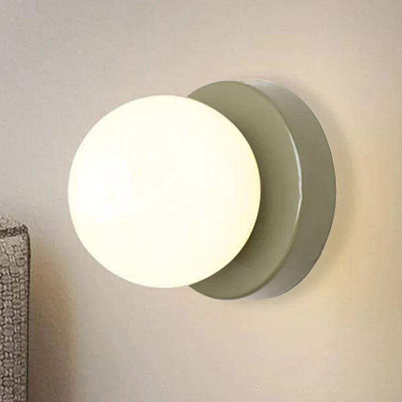 Arandela de Parede Globo de Vidro para Quarto Elegante