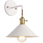 Arandela de Parede Industrial Estilo Macarrons com Lâmpada Branco