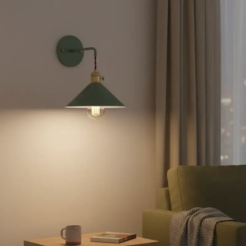 Arandela de Parede Industrial Estilo Macarrons com Lâmpada