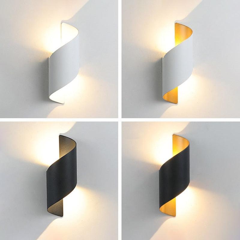 Arandela de Parede LED Espiral Externa