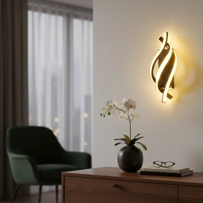 Arandela de Parede Moderna em Led - Espiral by Casas Gael