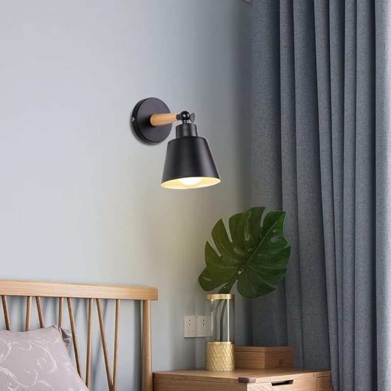 Arandela de Parede Nórdica Regulável com Lâmpada