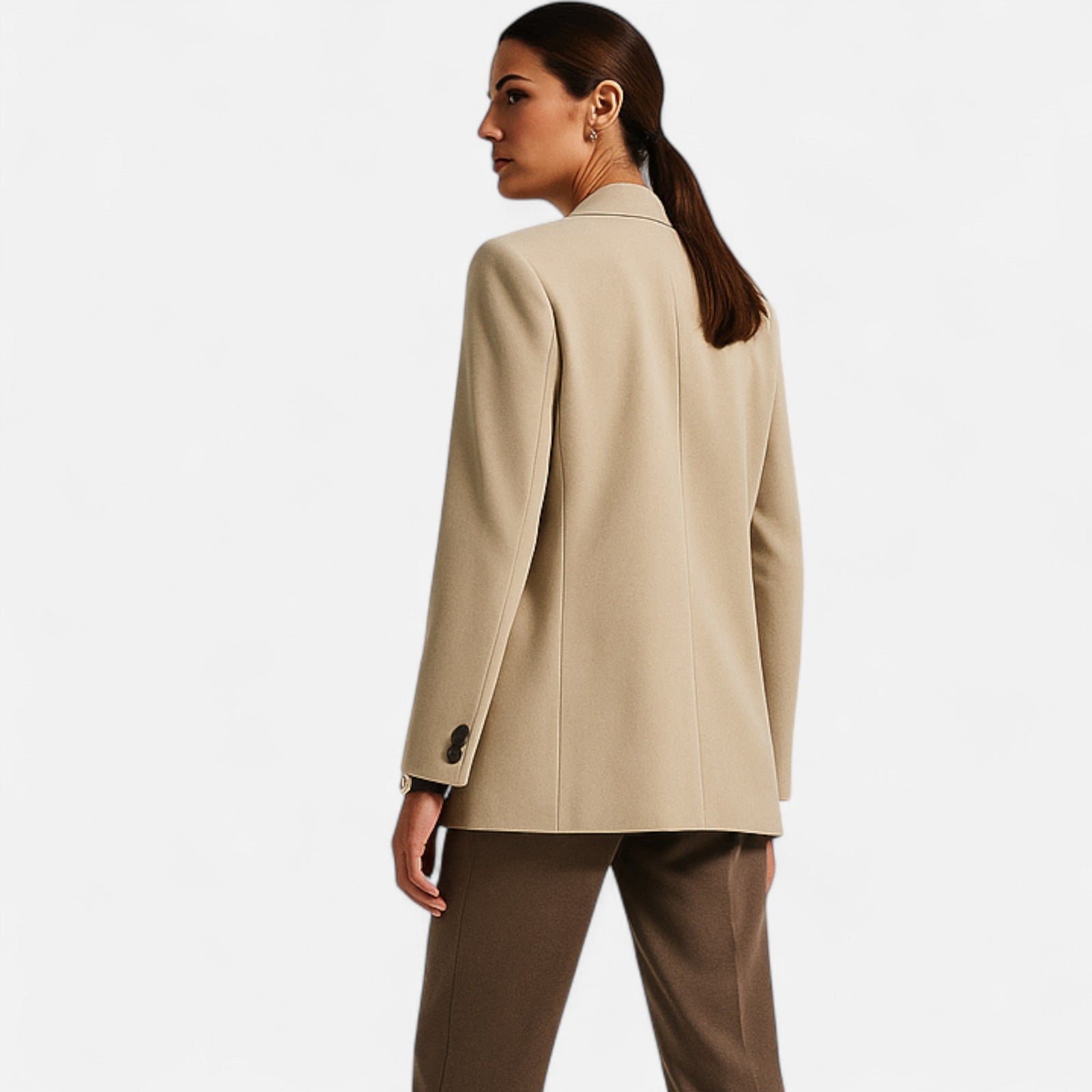 Blazer Feminino Vintage de Dois Botões - Estilo Clássico