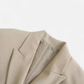 Blazer Feminino Vintage de Dois Botões - Estilo Clássico
