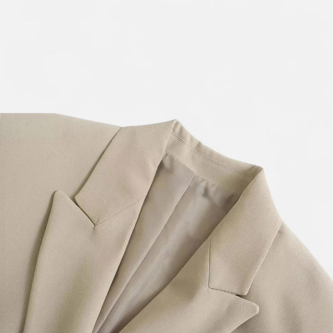Blazer Feminino Vintage de Dois Botões - Estilo Clássico