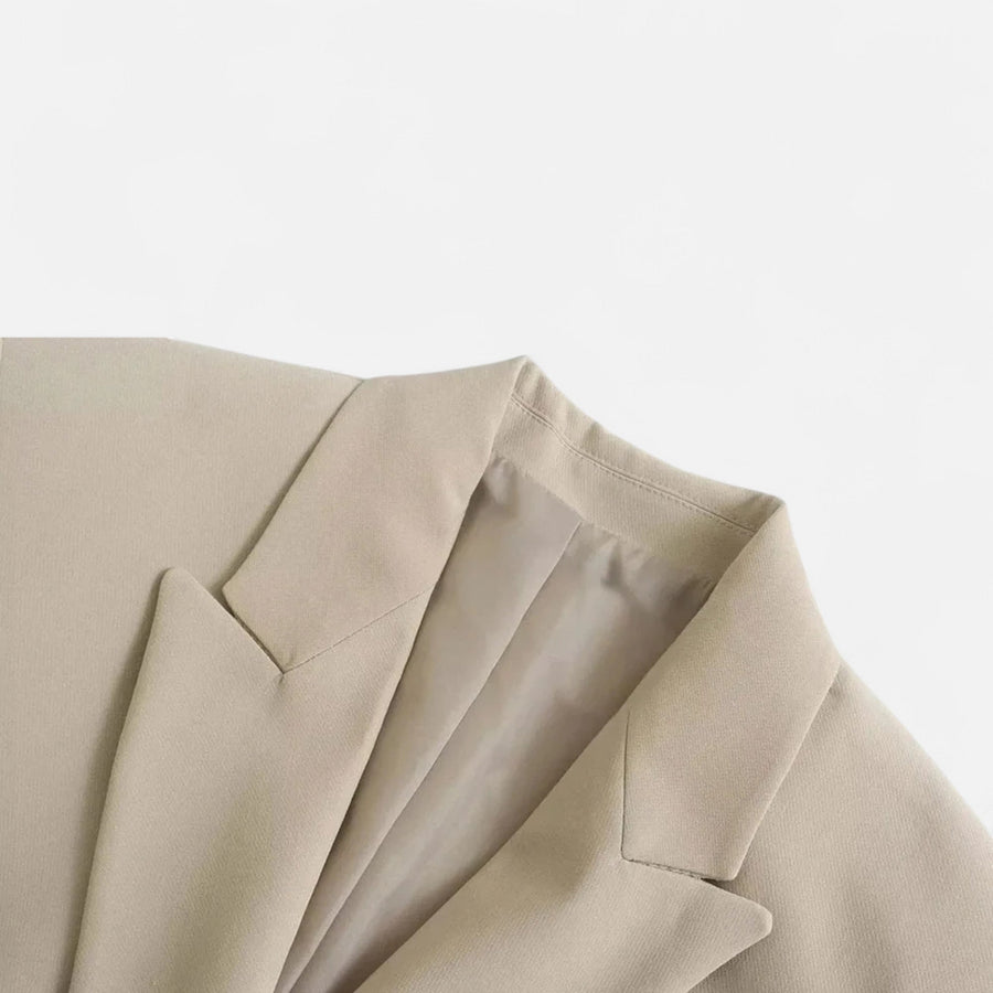 Blazer Feminino Vintage de Dois Botões - Estilo Clássico