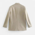 Blazer Feminino Vintage de Dois Botões - Estilo Clássico