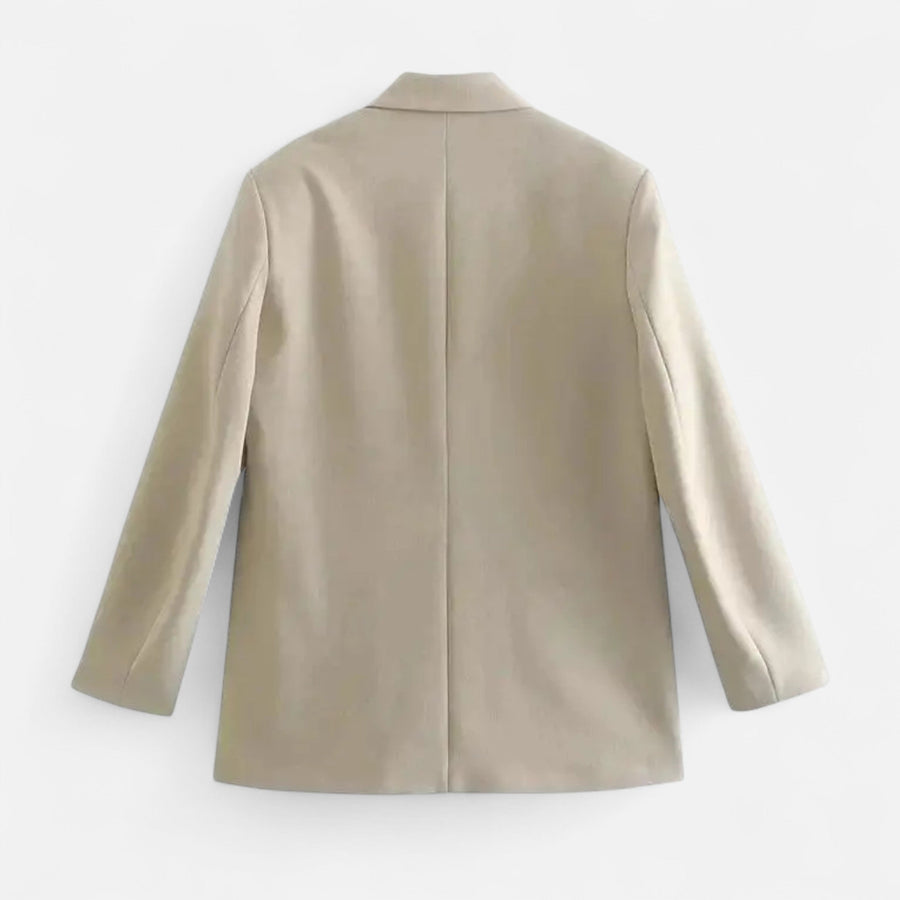 Blazer Feminino Vintage de Dois Botões - Estilo Clássico