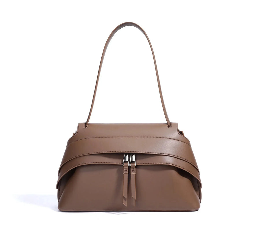 Bolsa Mini Feminina de Couro com Alça de Mão Faetton &Co.