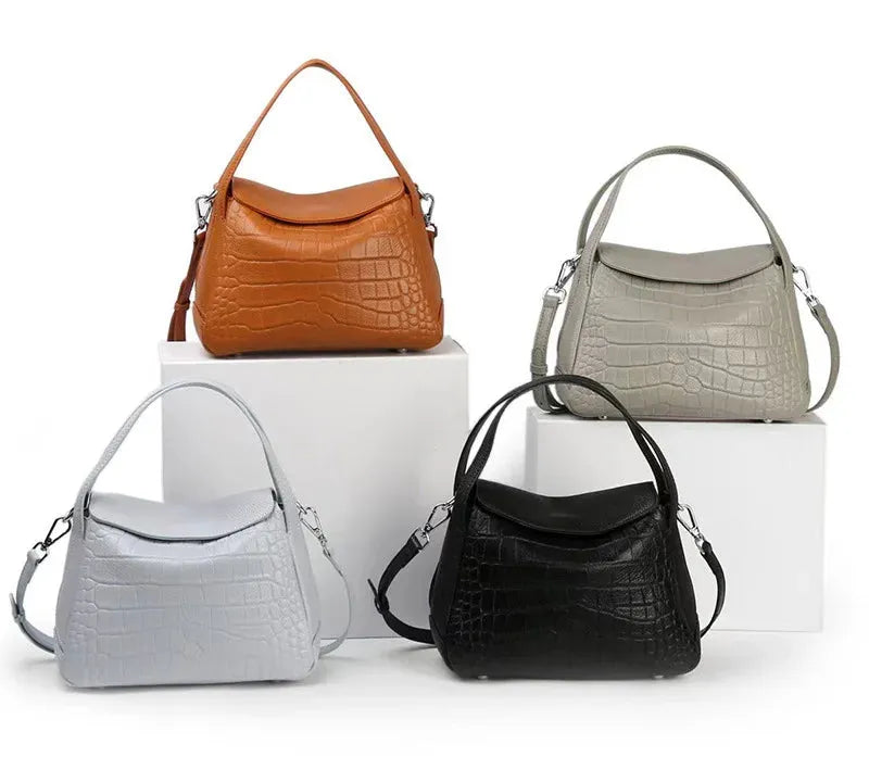 Bolsa feminina de couro legítimo crossbody e ombro estilo 2025