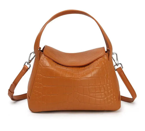 Bolsa feminina de couro legítimo crossbody e ombro estilo 2025