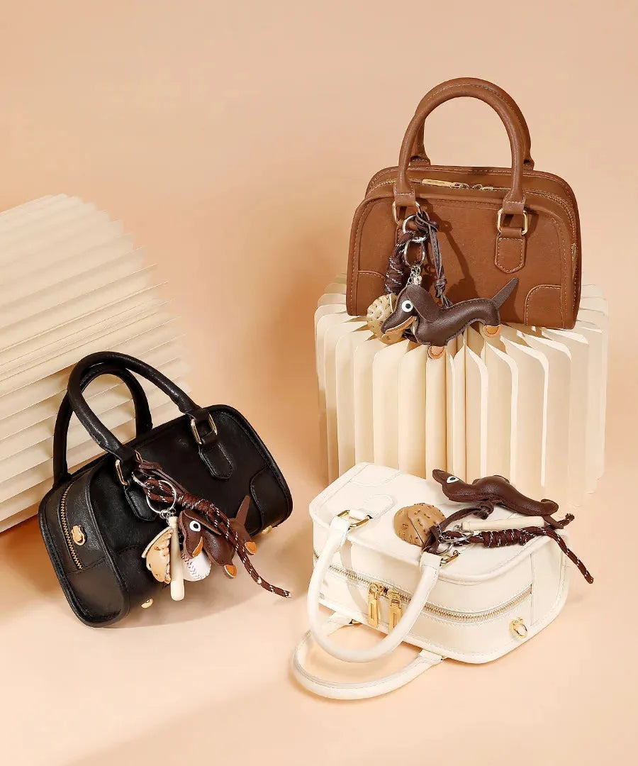 Bolsa feminina de couro legítimo estilo minimalista para ombro e transversal