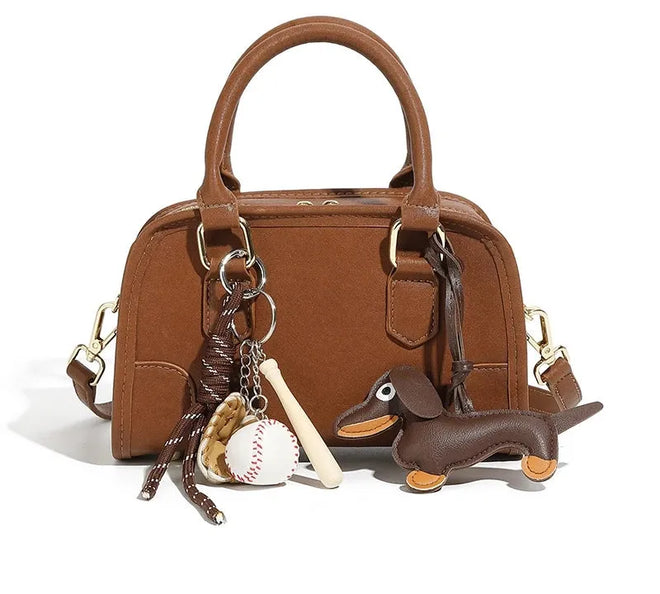 Bolsa feminina de couro legítimo estilo minimalista para ombro e transversal