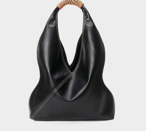 Bolsa feminina de couro legítimo grande capacidade tote para compras e ombro