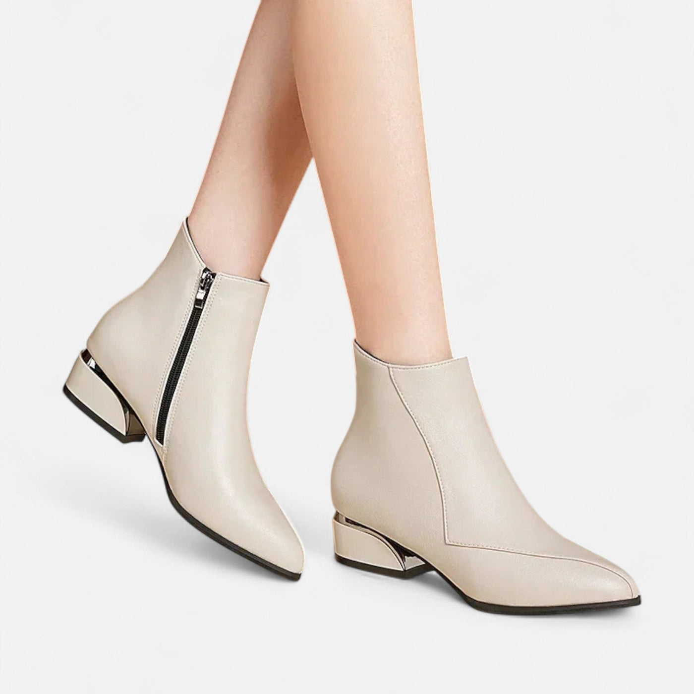 Bota de Cano Curto Feminina – Sofisticação Refinada para o Dia a Dia