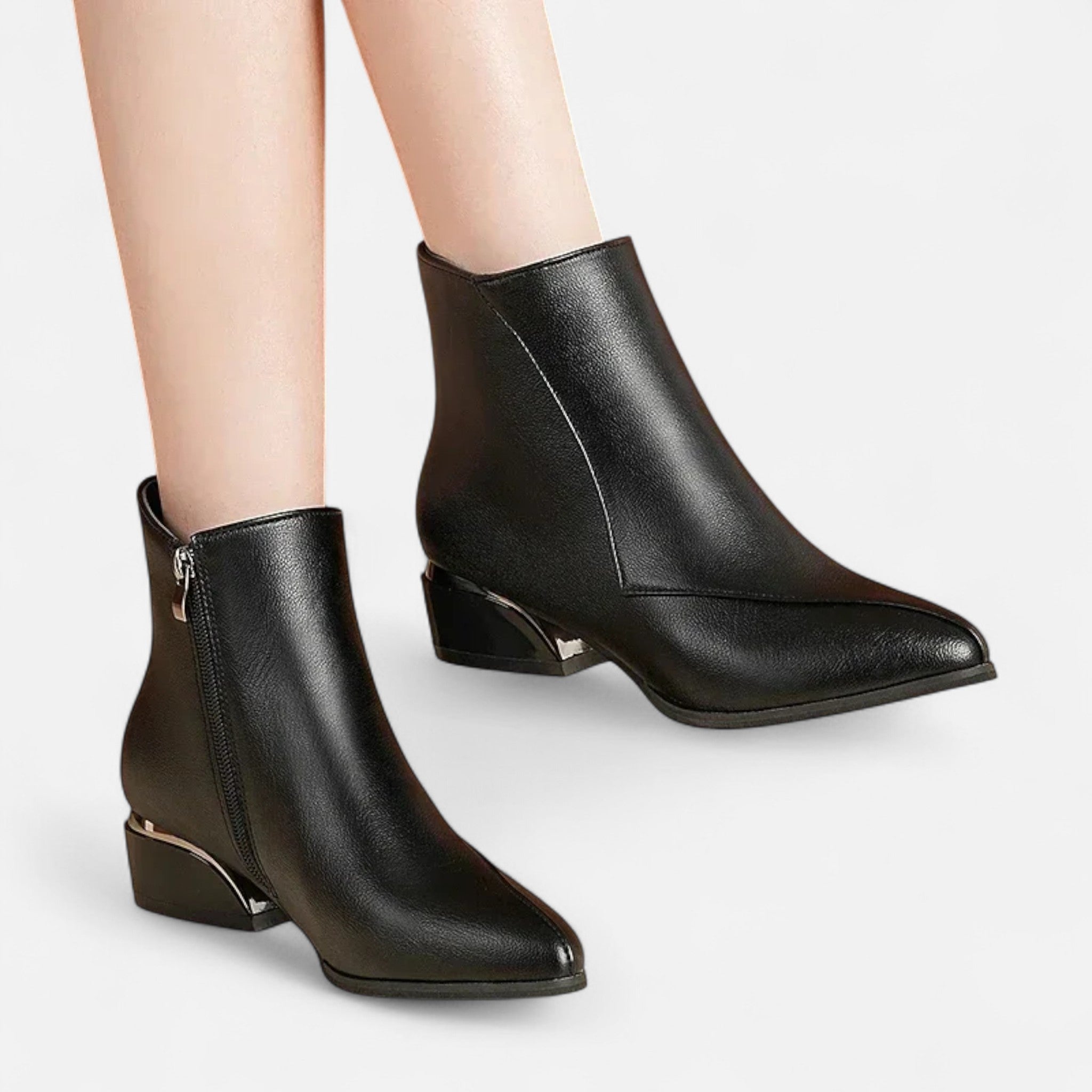 Bota de Cano Curto Feminina – Sofisticação Refinada para o Dia a Dia
