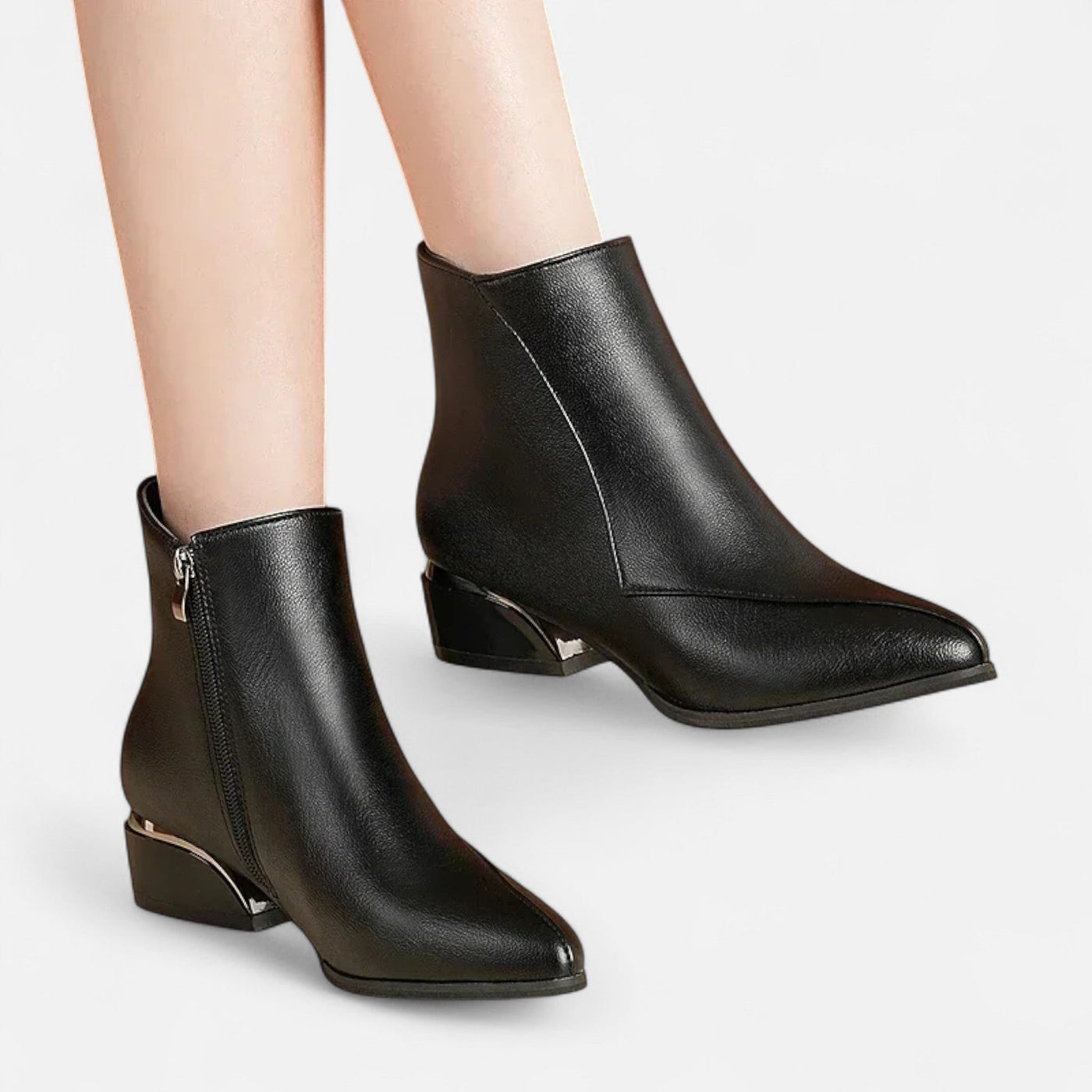 Bota de Cano Curto Feminina – Sofisticação Refinada para o Dia a Dia