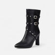 Bota de Couro Feminina – Inverno Luxe com Bico Fino