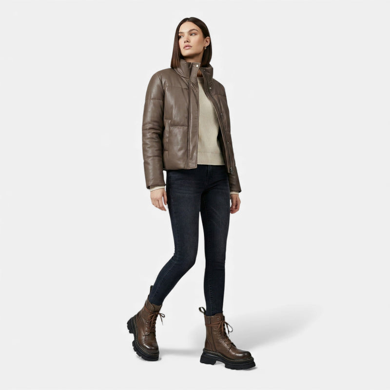 Bota de Plataforma de Inverno com Forro de Pelúcia para Mulheres