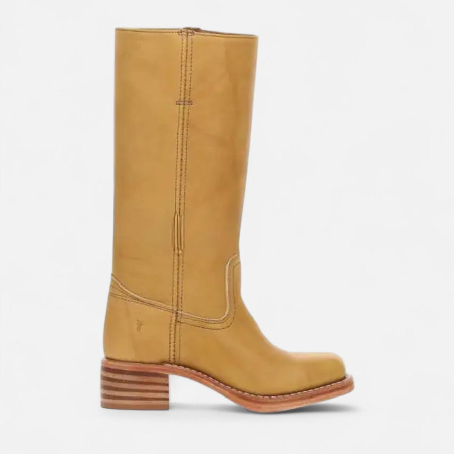 Botas Equestres de Cano Alto para Mulheres Caqui